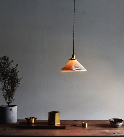 Asian Style Ceramic LED Hanging Light