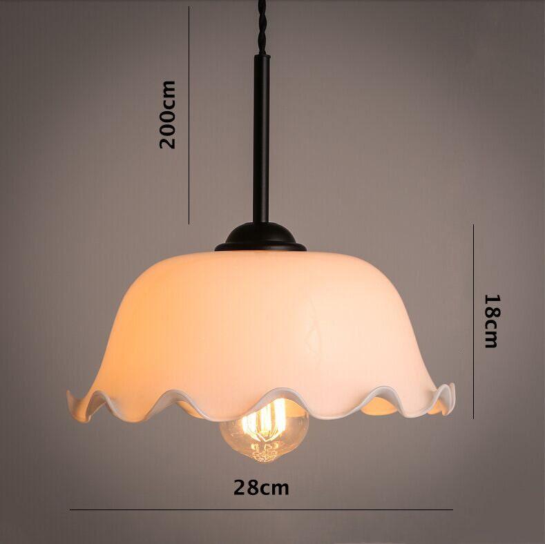 Elegant Glass Pendant Light With Soft Shade