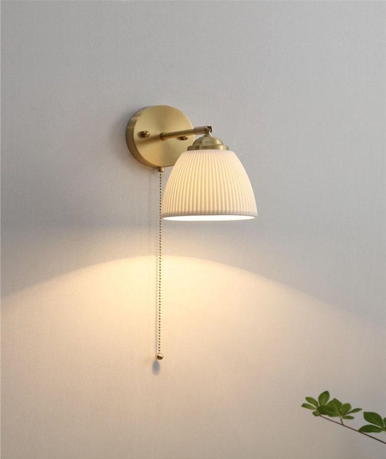 Classic Round Ceramic Wall Lamp - BritishElegance