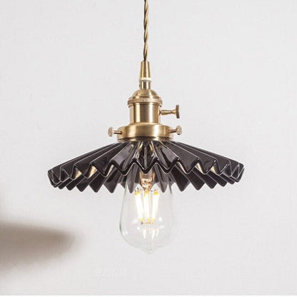 Elegant Ceramic Drop Pendant LED Lamp