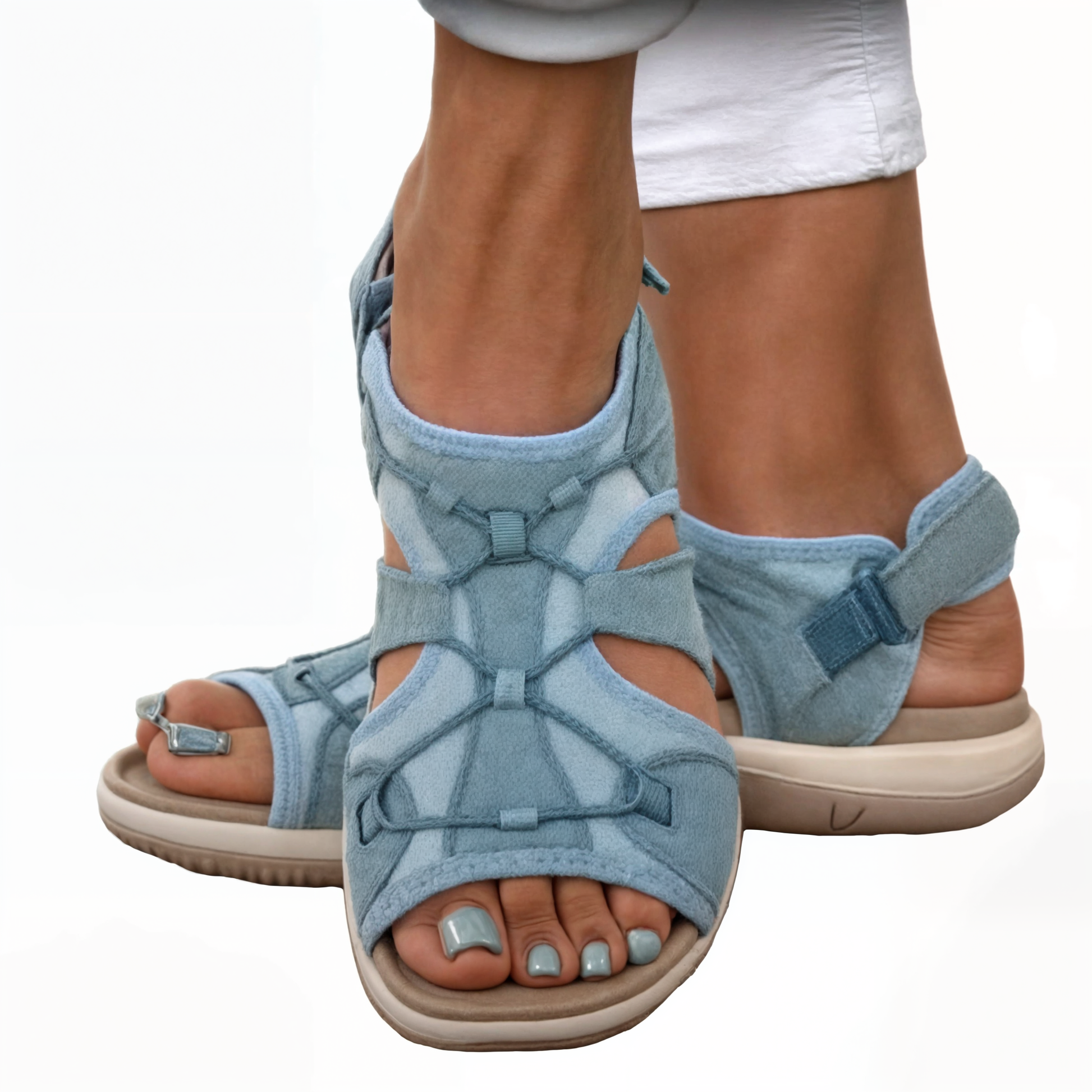 Supportive Orthopedic Sandals for Women - Lightweight & Adjustable - BritishElegance