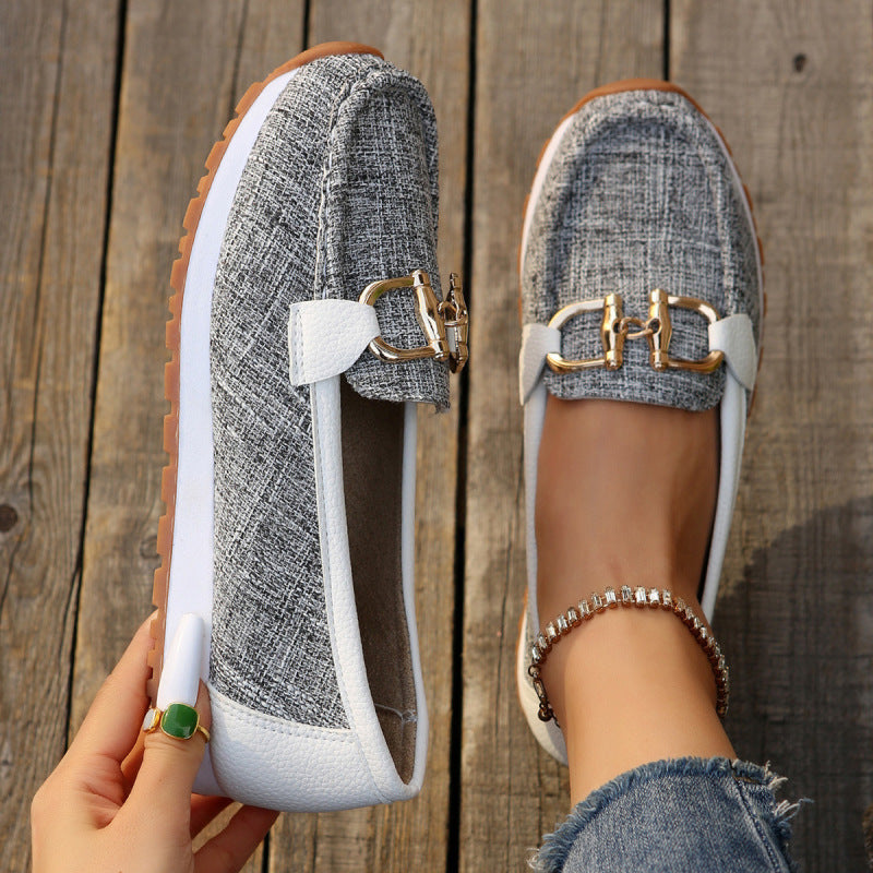 Ladies Slip On Comfortable Loafers Shoes