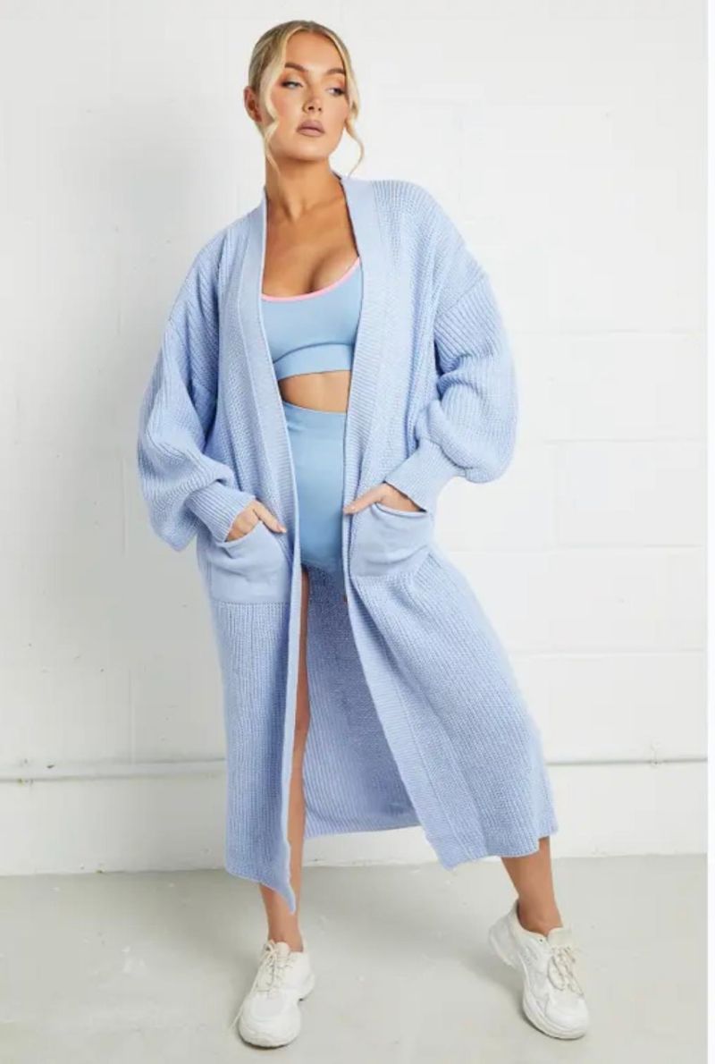 Women’s Cozy Cable Knit Longline Cardigan