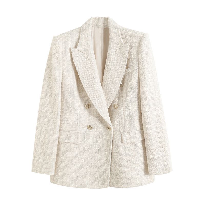 Women's Blazer with Pockets and Buttons
