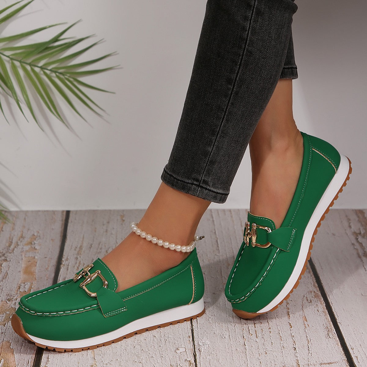 Ladies Slip On Comfortable Loafers Shoes