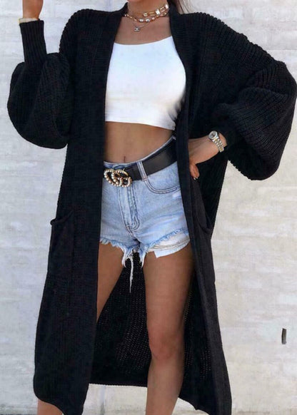 Women’s Cozy Cable Knit Longline Cardigan