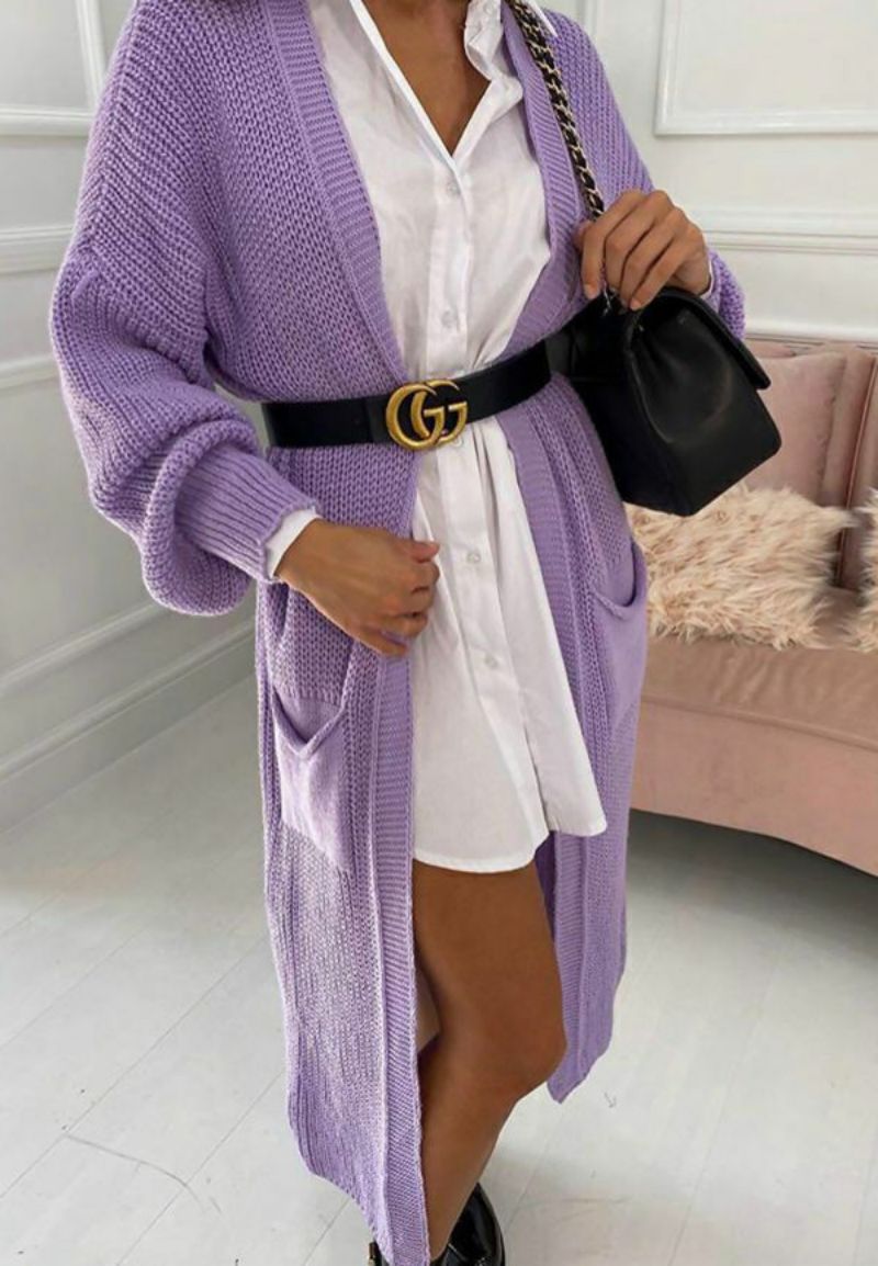 Women’s Cozy Cable Knit Longline Cardigan