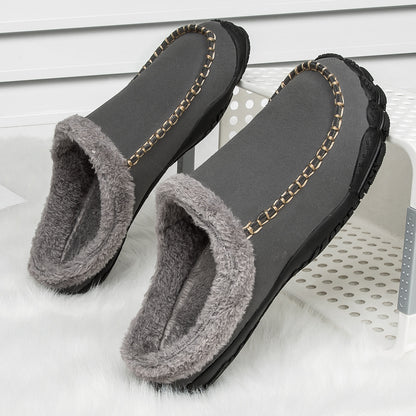 The Knutsford Men's Winter House Shoes Fur Lined Slippers