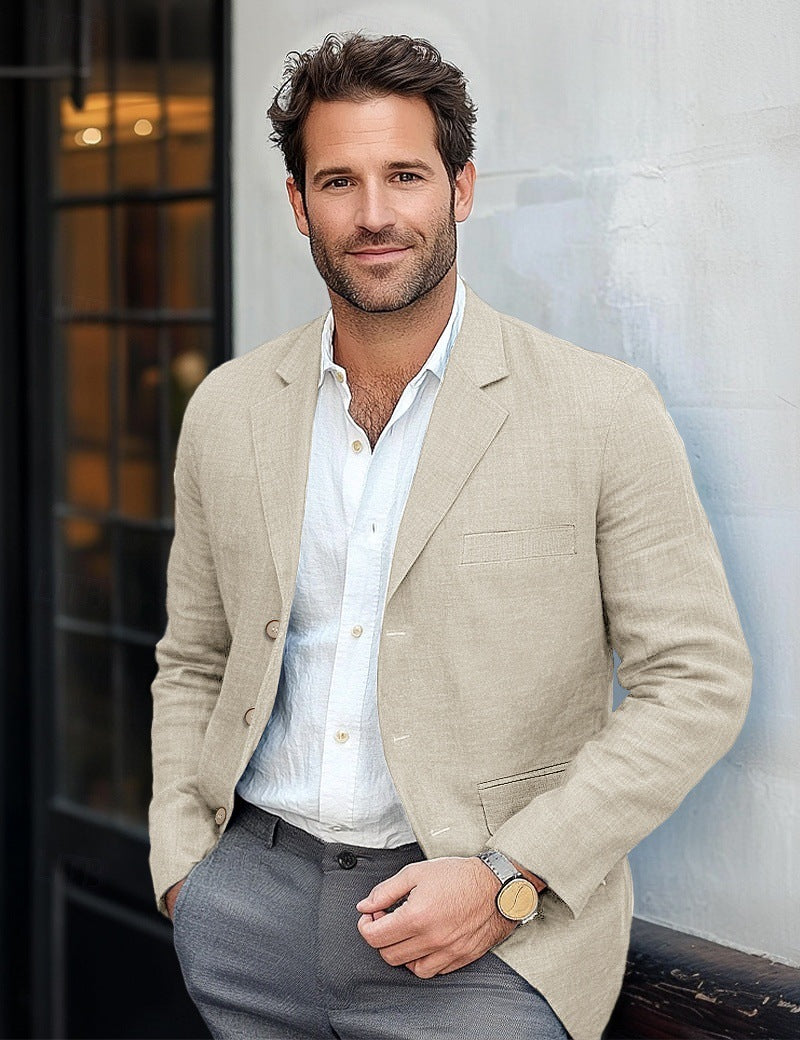 Men’s Linen Blazer – Lightweight Comfortable, Elegant Summer Style