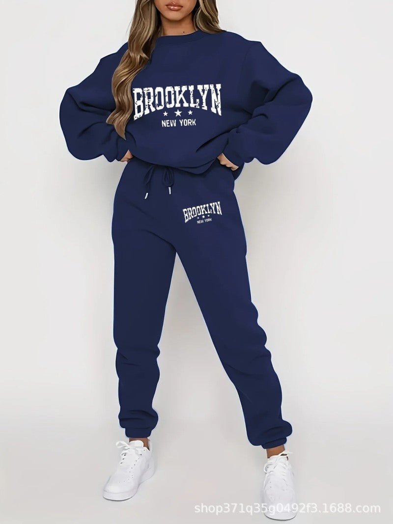 Women's Sporty Zip Up Tracksuit for Outdoor Fitness
