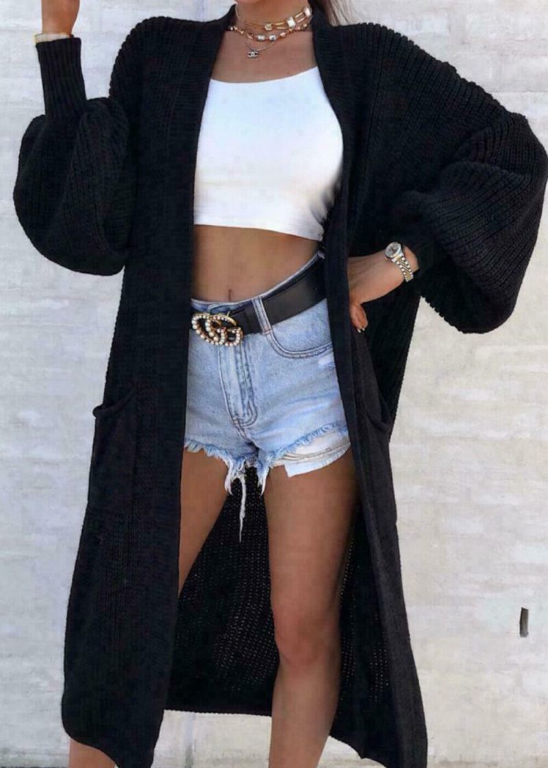 Women’s Cozy Cable Knit Longline Cardigan
