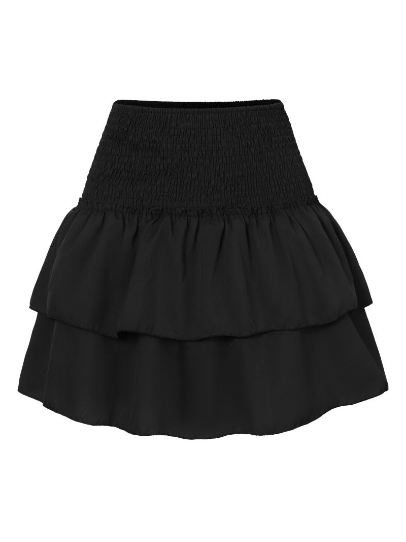 Paiton Mini Skirt | Smocked Waist with Ruffled Layers