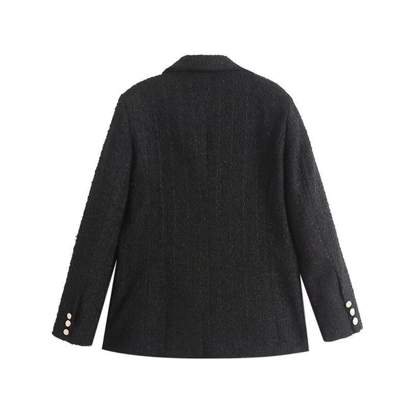 Women's Blazer with Pockets and Buttons