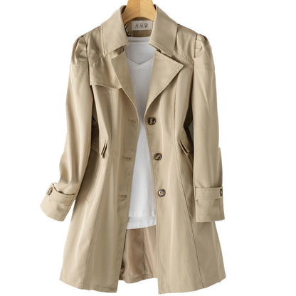Women’s Classic Single Breasted Trench Coat