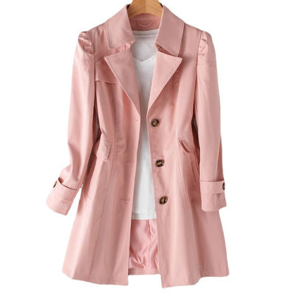 Women’s Classic Single Breasted Trench Coat