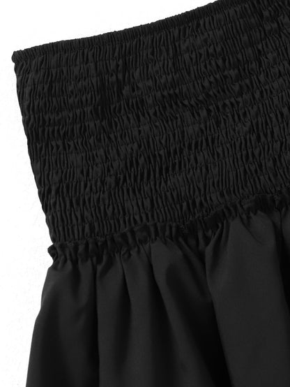 Paiton Mini Skirt | Smocked Waist with Ruffled Layers