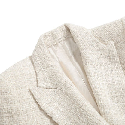 Women's Blazer with Pockets and Buttons
