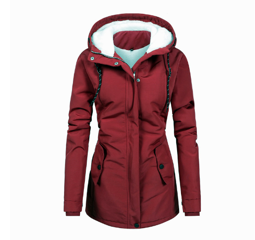 Warm Waterproof Parka Coat for Ladies