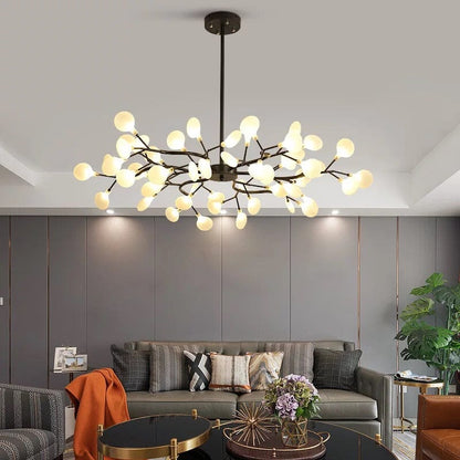 Luxury Gold Leaf Pendant Light