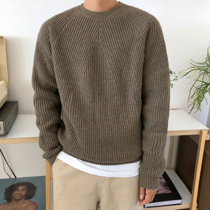 Grant – Relaxed Fit Cotton Knitted Jumper Men