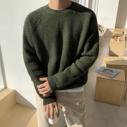 Grant – Relaxed Fit Cotton Knitted Jumper Men