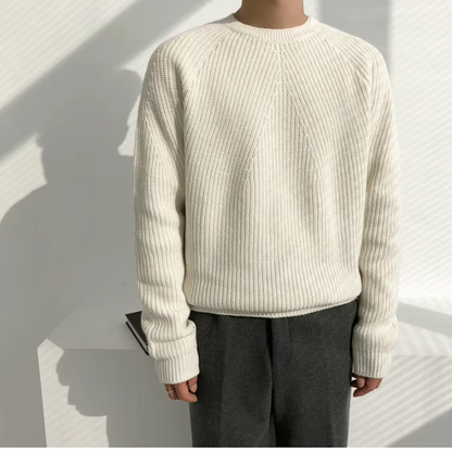 Grant – Relaxed Fit Cotton Knitted Jumper Men
