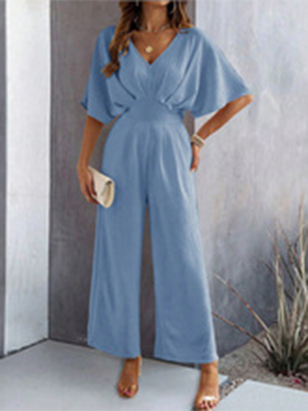 Comfy Summer Wide Leg Jumpsuit for Women - BritishElegance