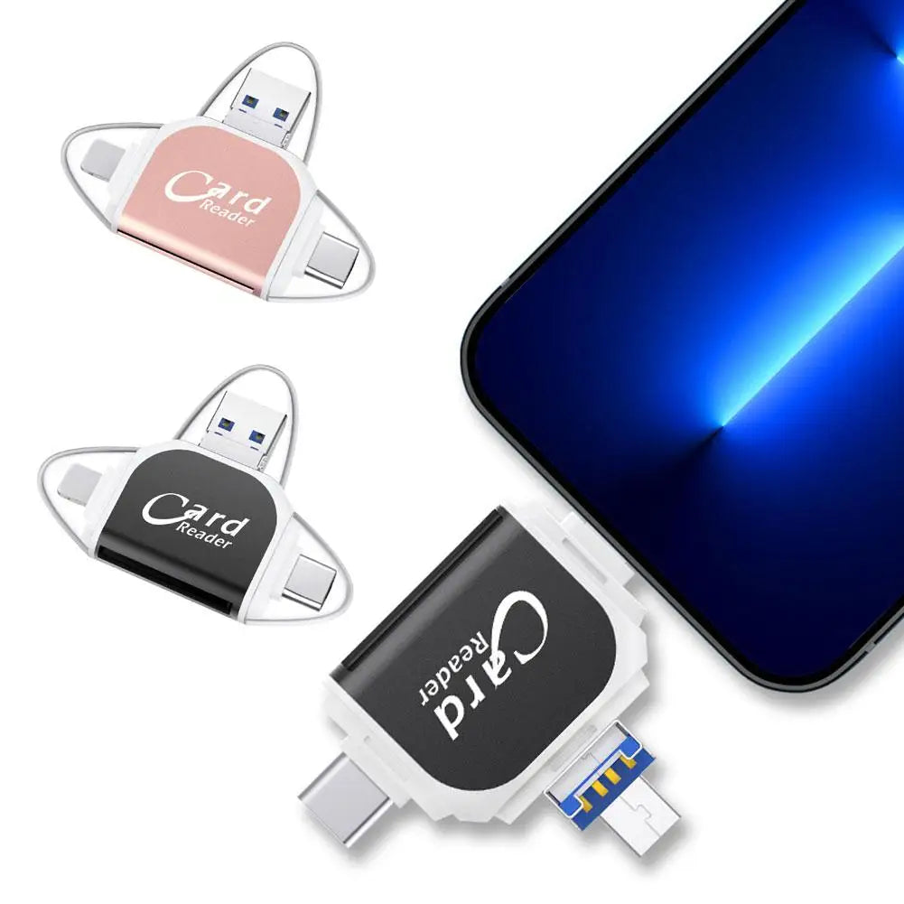Universal 4-in-1 Memory Card Reader - BritishElegance
