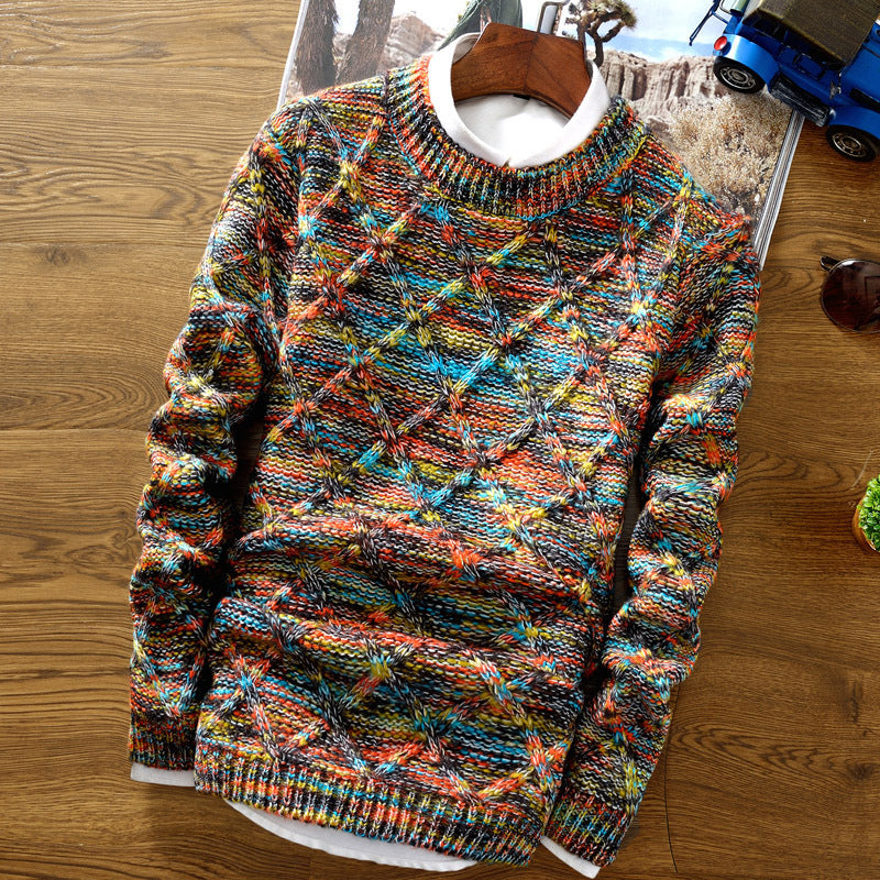 Drew - Multicolor Knitted Jumper for Men