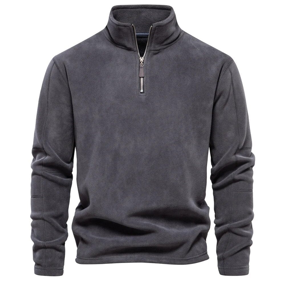 Emil – Fleece Sweater with Quarter Zip Men