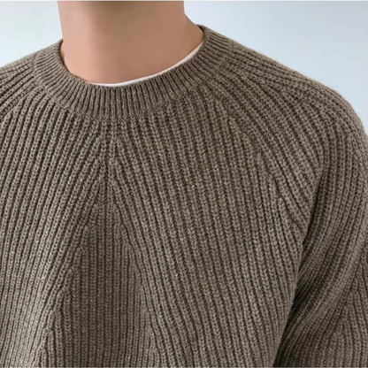 Grant – Relaxed Fit Cotton Knitted Jumper Men