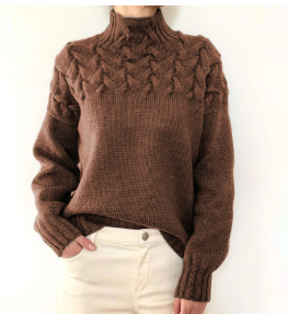Hillegonda | Soft oversized turtleneck sweater