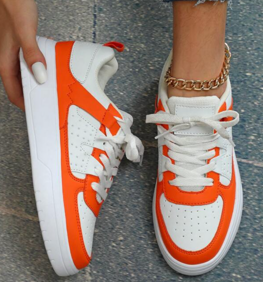 Comfortable Women's Casual Lace-Up Sneakers