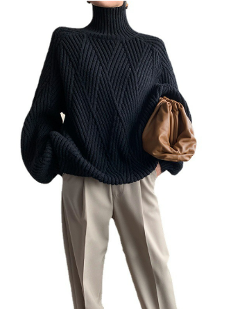 Soft Women's Winter Long Sleeve Cashmere Sweater