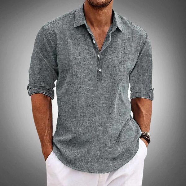 Tobias | Men’s Linen Polo Shirt – 100% Linen, Breathable, Stylish & Casual