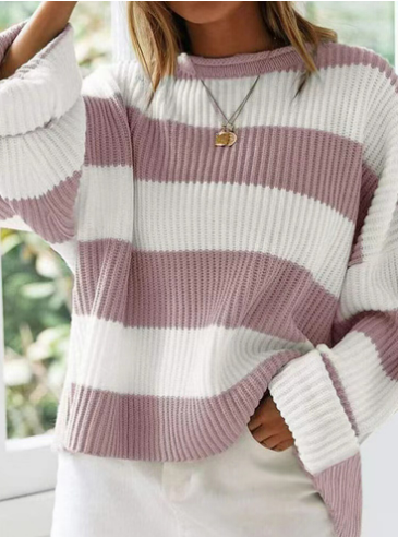 Soft Women's Winter Crew Neck Sweater - BritishElegance