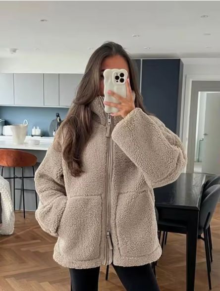 Luna | Cozy Fleece Jacket with Zipper for Winter