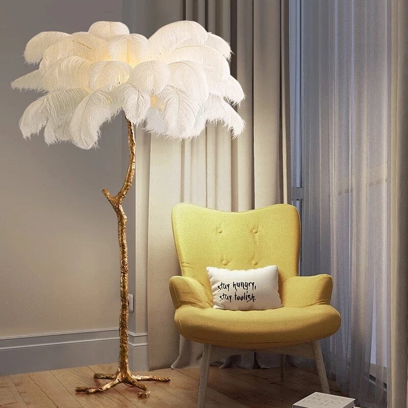 Elegant Plume Style Floor Lighting - BritishElegance