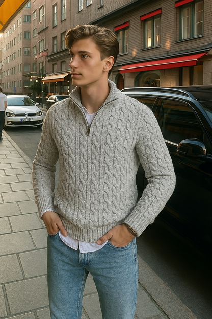 Keith - Old Money Half-Zip Jumper Men