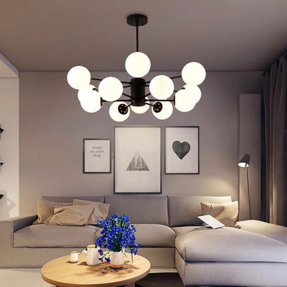 Sparkling Glass Globe Pendant Lamp - BritishElegance