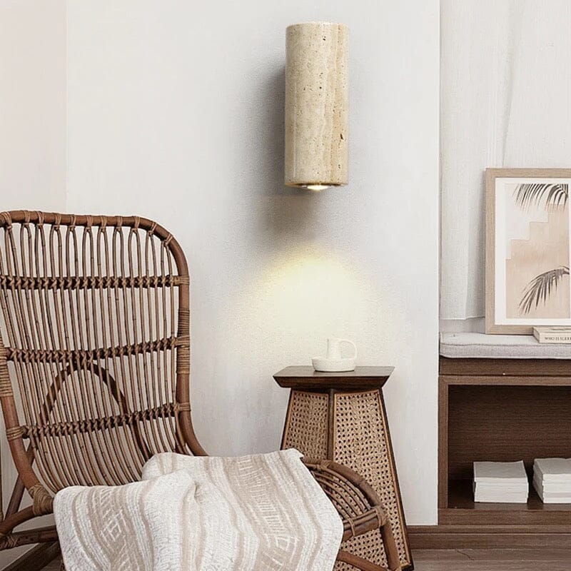 Dark Marble Wall Light Fixture