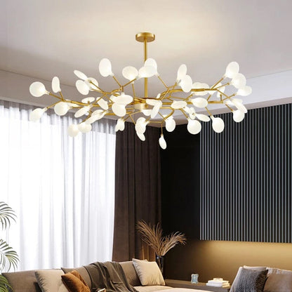 Luxury Gold Leaf Pendant Light