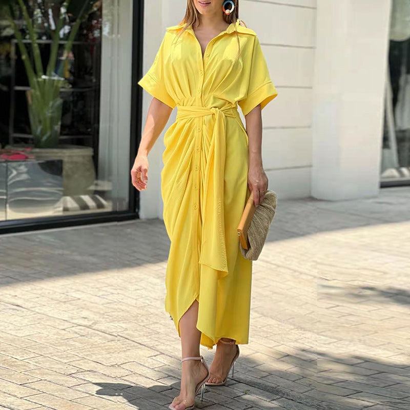 Chic Lightweight Drape Dress for Women