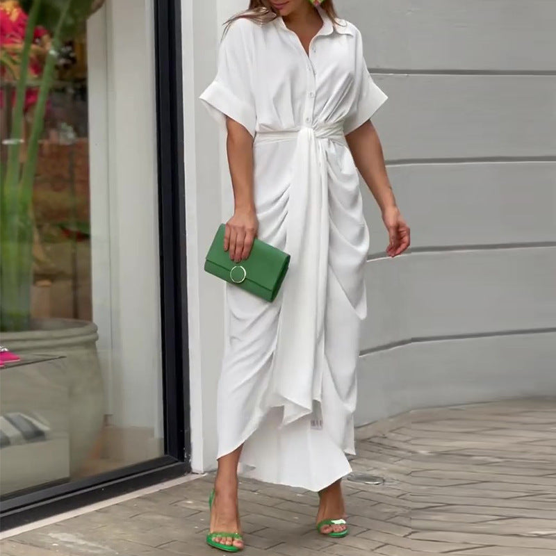 Chic Lightweight Drape Dress for Women
