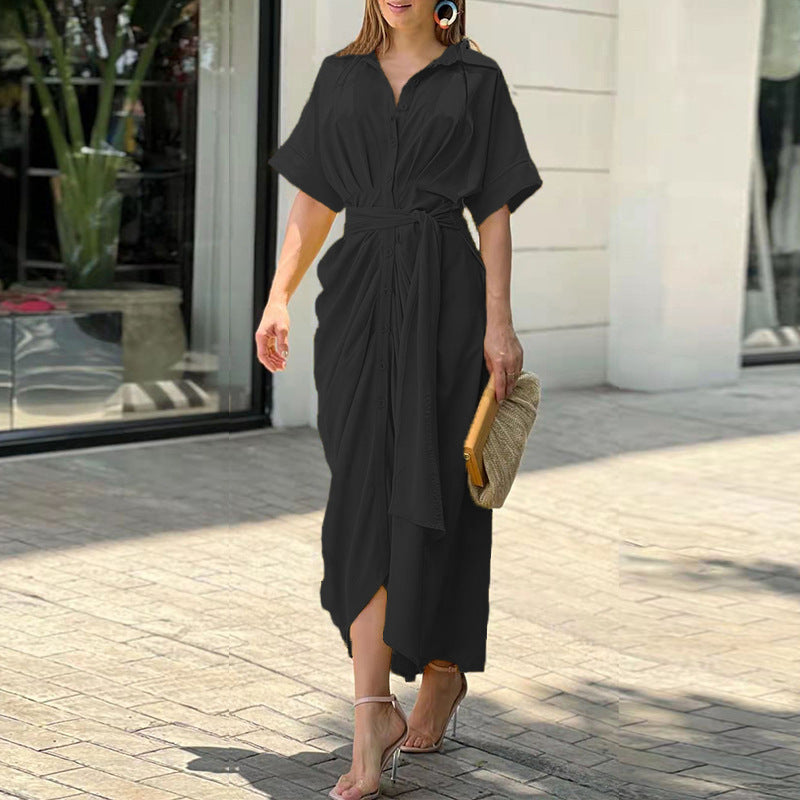 Chic Lightweight Drape Dress for Women