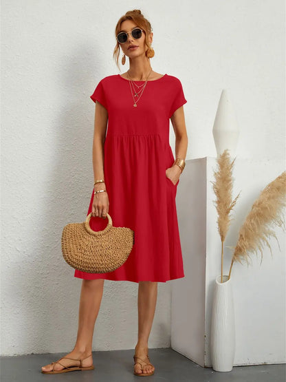 Relaxed Fit Everyday Pocket Dress for Women