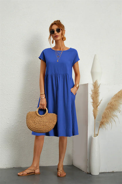 Relaxed Fit Everyday Pocket Dress for Women