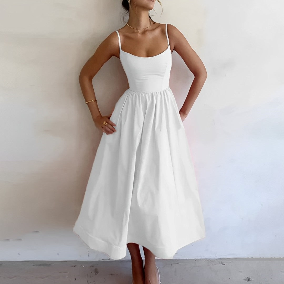 Chic Casual Midi Sundress - BritishElegance