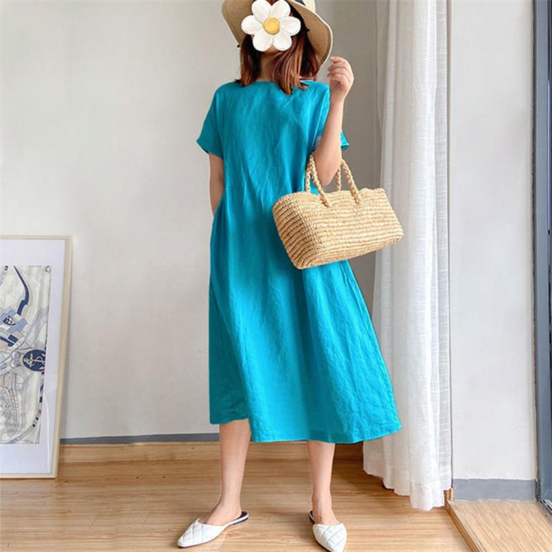 Women's Chic Short Sleeve Sundress