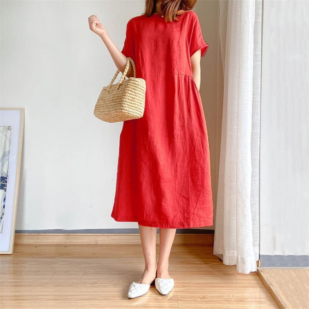 Women's Chic Short Sleeve Sundress
